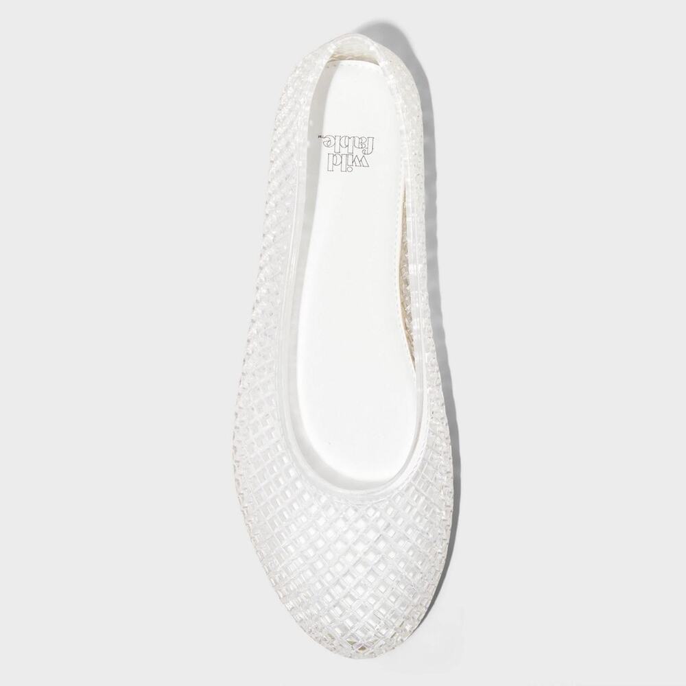 Wild Fable Women's Isabella Jelly Flats 92986668 Clear 11 Comfortable Cushion